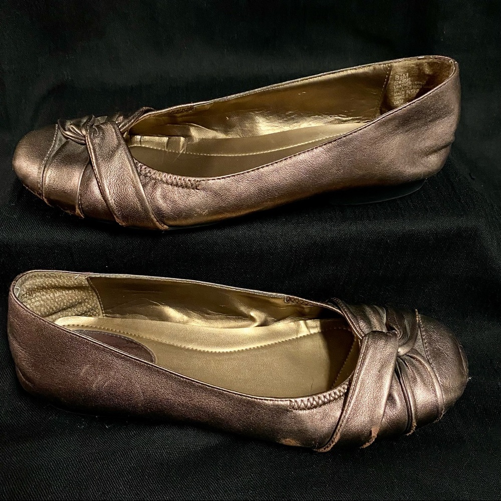 St. John’s Bay Metallic Copper Ballet Flats